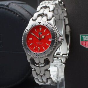 TAG Heuer Red 40mm Dial Professional Quartz Men Watch